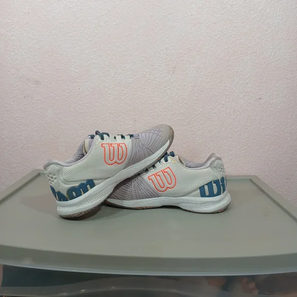 Wilson Kaos 2.0 Women's Tennis Shoes - White and Lavender Size 7.5 - Picture 2 of 10